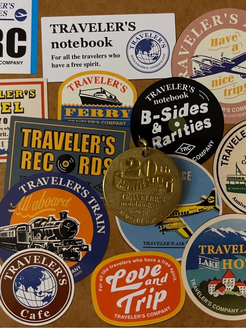 Traveler's Notebook 20th Anniversary Brass Charm